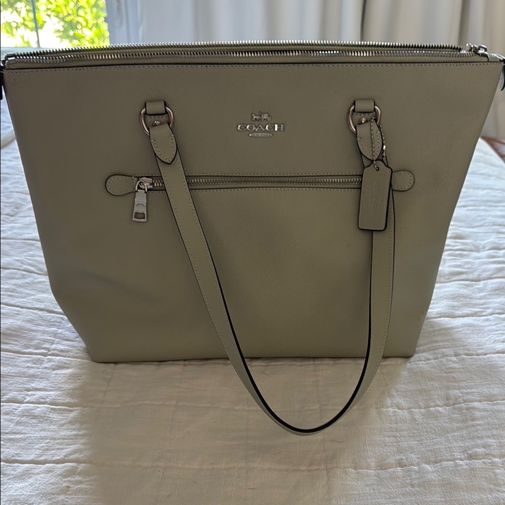 Coach mint green Tote Bag